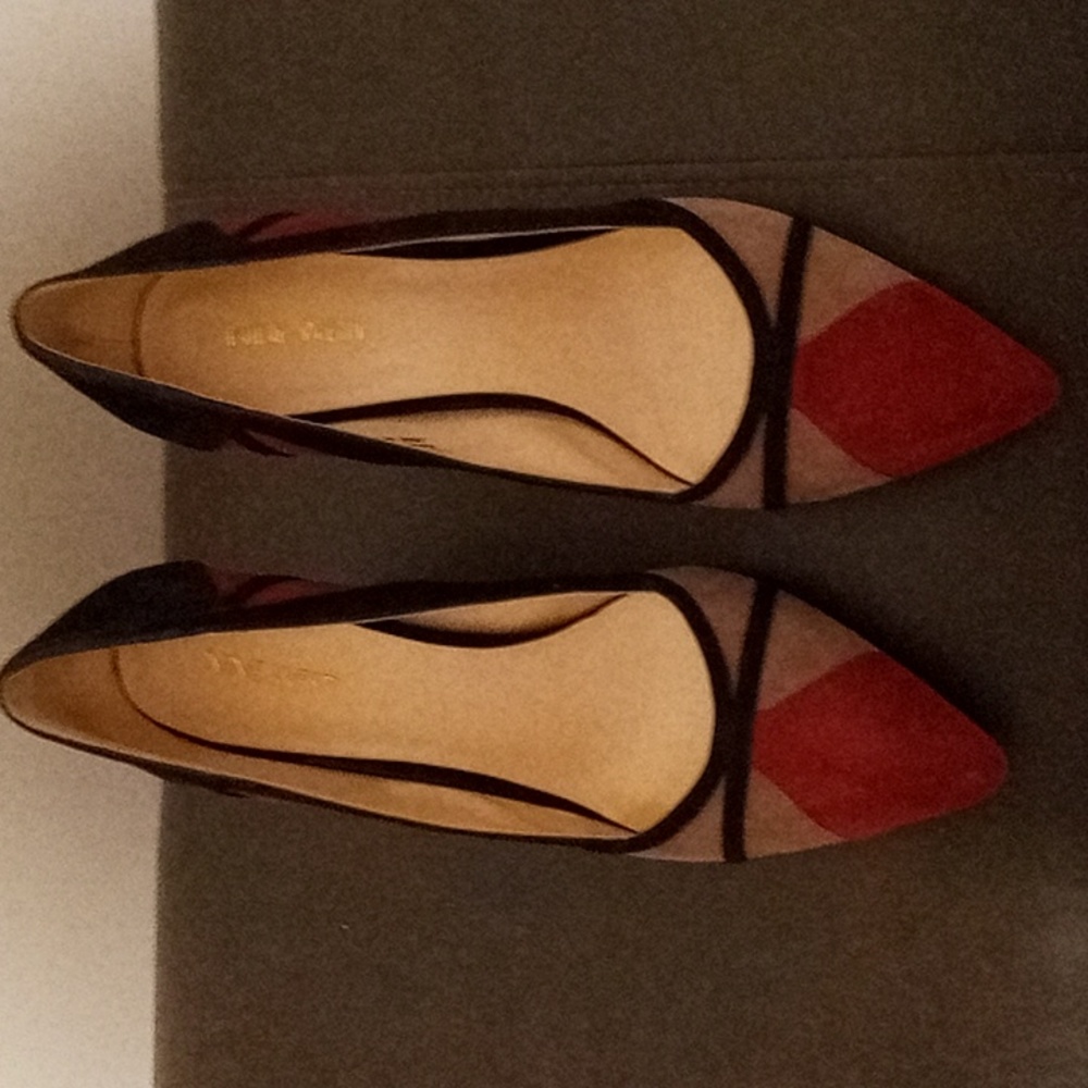 Multi colored high heel pump